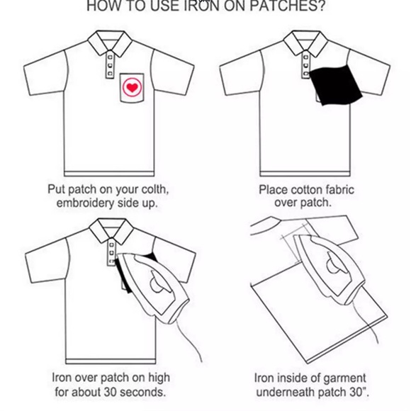 LARGE LOT OF 20-30 RANDOM STYLE IRON ON APPLIQUÉS - Picture 16 of 16